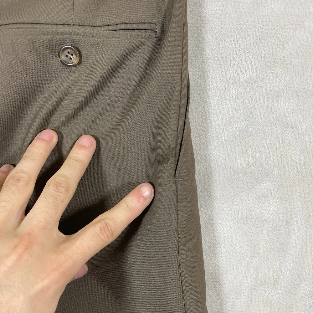 Vtg 80s Ralph Lauren Double Pleated Slacks Pants Men 34x30 Cuff Wool Flowy Chaps